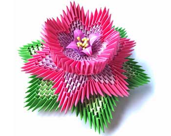 fiore di loto 3D origami